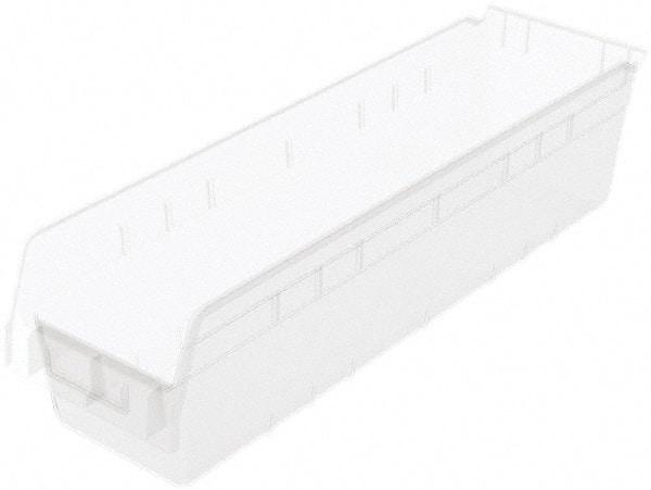 Akro-Mils - 23-5/8" Deep, Clear Polymer Hopper Shelf Bin - 6" High x 6-5/8" Wide x 23-5/8" Long - Americas Tooling