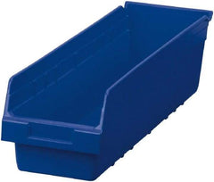 Akro-Mils - 23-5/8" Deep, Blue Polymer Hopper Shelf Bin - 6" High x 6-5/8" Wide x 23-5/8" Long - Americas Tooling