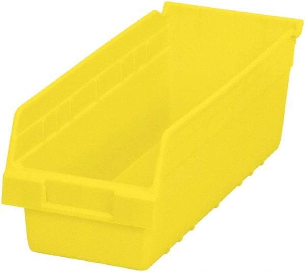 Akro-Mils - 17-7/8" Deep, Yellow Polymer Hopper Shelf Bin - 6" High x 6-5/8" Wide x 17-7/8" Long - Americas Tooling