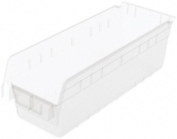 Akro-Mils - 17-7/8" Deep, Clear Polymer Hopper Shelf Bin - 6" High x 6-5/8" Wide x 17-7/8" Long - Americas Tooling