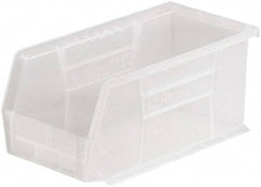 Akro-Mils - 30 Lb. Load Capacity, 10-7/8" Deep, Clear Polymer Hopper Stacking Bin - 5" High x 5-1/2" Wide x 10-7/8" Long - Americas Tooling