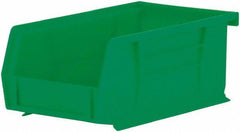 Akro-Mils - 10 Lb. Load Capacity, 7-3/8" Deep, Green Polymer Hopper Stacking Bin - 3" High x 4-1/8" Wide x 7-3/8" Long - Americas Tooling