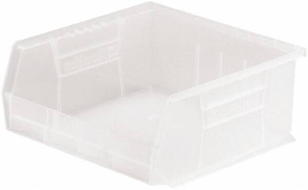 Akro-Mils - 50 Lb. Load Capacity, 10-7/8" Deep, Clear Polymer Hopper Stacking Bin - 5" High x 11" Wide x 10-7/8" Long - Americas Tooling