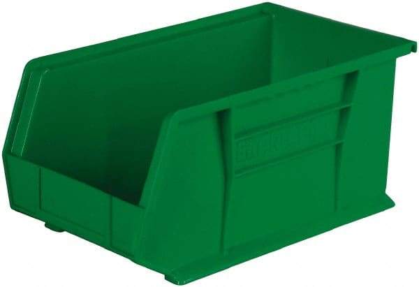 Akro-Mils - 60 Lb. Load Capacity, 14-3/4" Deep, Black Polymer Hopper Stacking Bin - 7" High x 8-1/4" Wide x 14-3/4" Long - Americas Tooling