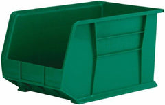 Akro-Mils - 60 Lb. Load Capacity, 18" Deep, Green Polymer Hopper Stacking Bin - 10" High x 11" Wide x 18" Long - Americas Tooling