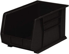 Akro-Mils - 60 Lb. Load Capacity, 18" Deep, Black Polymer Hopper Stacking Bin - 10" High x 11" Wide x 18" Long - Americas Tooling