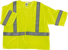 Ergodyne - Size L/XL Flame Resistant/Retardant Lime Mesh General Purpose Vest - 44 to 52" Chest, ANSI/ISEA 107, Hook & Loop Closure, 2 Pockets, Polyester - Americas Tooling