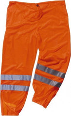 Ergodyne - Size S/M Polyester High-Visibility Pants - Drawstring Closure, No Pockets, 39" Waist, 34" Inseam, Orange - Americas Tooling