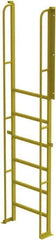 TRI-ARC - 112" 7 Step Configurable Crossover Ladder - 90° Incline, 1,000 Lb Capacity, 70" Platform Height, 30" Base Width x 15" Base Depth, Perforated Tread - Americas Tooling