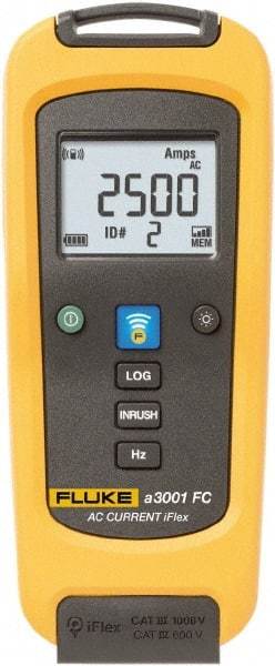 Fluke - FLK-A3001 FC, CAT IV, CAT III, Digital True RMS Wireless Clamp Meter with 10" Flex Jaws - 2500 AC Amps, Measures Current - Americas Tooling