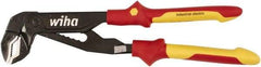 Wiha - 10" OAL, 2" Max Capacity, Water Pump Tongue & Groove Pliers - Straight Straight, Soft Grip Handles - Americas Tooling