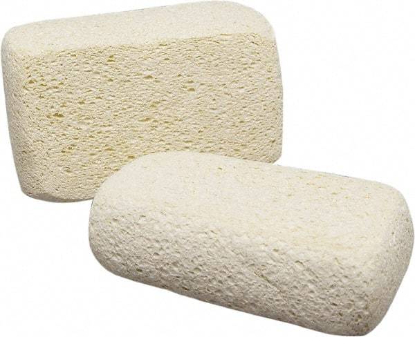 Ability One - 6-1/2" Long x 2.13" Wide x 1" Thick Scouring Sponge - Non-Abrasive, Tan - Americas Tooling