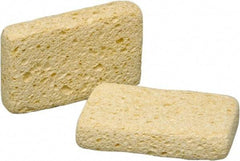 Ability One - 4-3/8" Long x 1.38" Wide x 1" Thick Scouring Sponge - Non-Abrasive, Tan - Americas Tooling