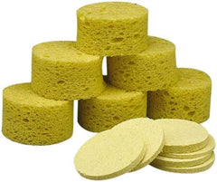 Ability One - 1-3/8" Long x 1" Wide x 1" Thick Scouring Sponge - Non-Abrasive, Tan - Americas Tooling