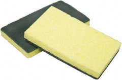 Ability One - 3-1/4" Long x 1/2" Wide x 1" Thick Scouring Sponge - Nonabrasive, Yellow/Green - Americas Tooling