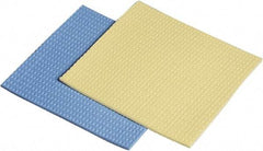 Ability One - 5" Long x 1/2" Wide x 1" Thick Scouring Sponge - Nonabrasive, Blue/Yellow - Americas Tooling