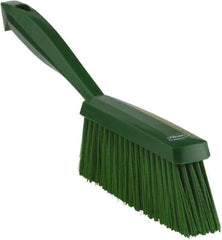 Vikan - 14" OAL, Polyester Staple Set Bench Brush - 2" Bristle Length, 6-3/8" Long Head, Green - Americas Tooling