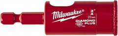 Milwaukee Tool - 3/4" Diam, 1-1/2" Cutting Depth, Hole Saw - Diamond Grit Saw, Continuous Edge - Americas Tooling