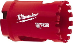 Milwaukee Tool - 1-3/8" Diam, 1-1/2" Cutting Depth, Hole Saw - Diamond Grit Saw, Continuous Edge - Americas Tooling