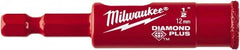 Milwaukee Tool - 1/2" Diam, 1-1/2" Cutting Depth, Hole Saw - Diamond Grit Saw, Continuous Edge - Americas Tooling