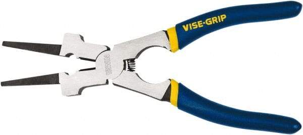 Irwin - 10" OAL, 2-3/4" Jaw Length x 3-1/2 Jaw Width, Side Cutting Welding Pliers - Combination Jaw - Americas Tooling