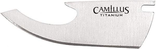 Clauss - 2 Piece Titanium Bonded Stainless Steel Folding Knife Blade - 2-1/2" OAL - Americas Tooling