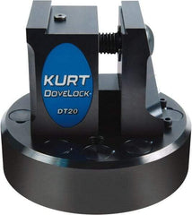 Kurt - 2" Jaw Width, 3-3/4" High x 4.47" Long x 4-15/32" Wide Dovetail Vise - For Use with 4 & 5 Axis Workholding Systems - Americas Tooling