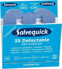 Medique - 2-9/16, 2-13/16" Long x 1-1/2, 3/4" Wide, General Purpose Self-Adhesive Bandage - Woven Fabric Bandage - Americas Tooling