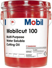 Mobil - Mobilcut, 5 Gal Pail Cutting Fluid - Water Soluble - Americas Tooling