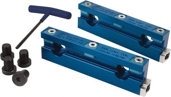 Kurt - 6" Jaw Width, 43.82mm Jaw Height, 0.775" Jaw Thickness, Quick Change Jaw System Vise Jaw Sets - Aluminum, Bolt-On, 2 Jaws, Soft Jaws - Americas Tooling