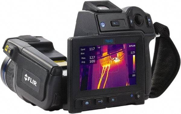 FLIR - -40 to 3,632°F (-40 to 2,000°C) Thermal Imaging Camera - 4.3" Color LCD Display, 1000 Image Storage Capacity, 640 x 480 Resolution - Americas Tooling