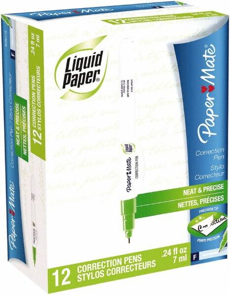 Paper Mate Liquid Paper - Correction Fluids Pen Applicator - 7 ml - Americas Tooling