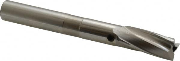 Cleveland - 9/16" Diam, 1/2" Shank, Diam, 3 Flutes, Straight Shank, Interchangeable Pilot Counterbore - Americas Tooling