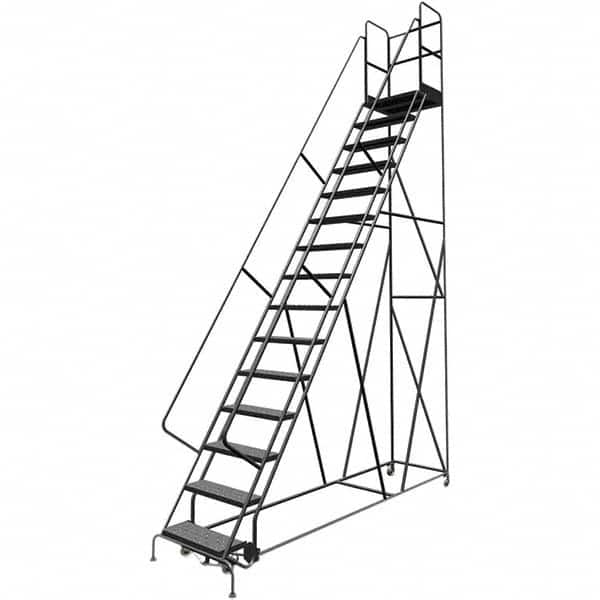 TRI-ARC - Rolling & Wall Mounted Ladders & Platforms Type: Rolling Warehouse Ladder Style: Rolling Platform Ladder - Americas Tooling