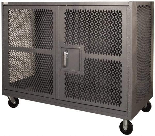 Durham - 2,000 Lb Capacity, Heavy Duty Security Truck - 48" Long x 48-1/2" Wide x 56-7/16" High - Americas Tooling