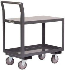 Durham - 1,200 Lb Capacity, 24" Wide x 36" Long x 36" High Standard Utility Cart - 2 Shelf, Steel - Americas Tooling