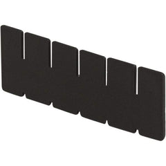 LEWISBins+ - 1-7/8" High, Black Bin Divider - Use with DC1025, Short Side Measures 1.9" Tall - Americas Tooling