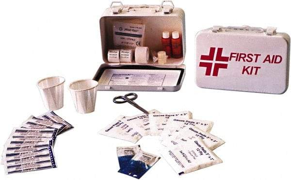 Ability One - 30 Piece, 30 Person, Multipurpose/Auto/Travel First Aid Kit - Metal Case - Americas Tooling