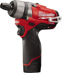 Milwaukee Tool - 12 Volts, Lithium-Ion Battery, Pistol Grip Cordless Screwdriver - 2 Speeds, 450 and 1,700 RPM, 325 Inch/Lbs. Torque, 2 Speed - Americas Tooling