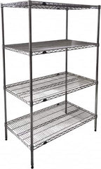 Value Collection - 4 Shelf Wire Shelving Unit - 24" Wide x 24" Deep x 63" High, - Americas Tooling