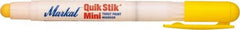 Markal - Yellow Solid Paint Marker - Fine Medium Tip, Alcohol Base Ink - Americas Tooling