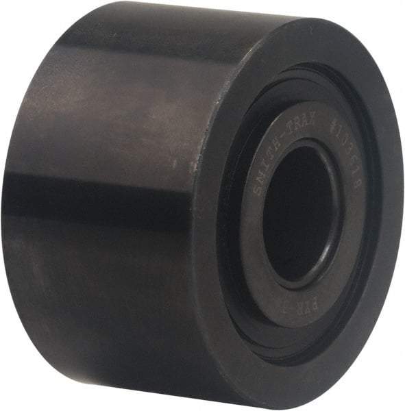 Accurate Bushing - 25mm Bore, 80mm Roller Diam x 44mm Width, Carbon Steel Yoke Cam Follower - 63,500 N Dynamic Load Capacity, 46mm Overall Width - Americas Tooling