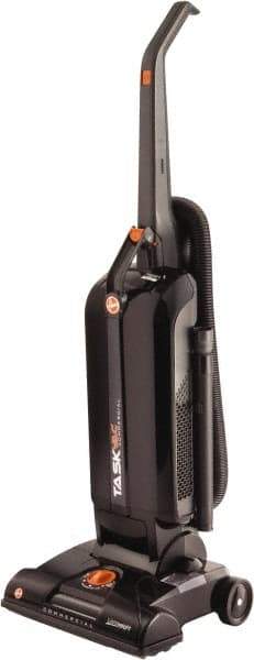 Hoover - Single Motor Lightweight Upright Vacuum Cleaner - 13-1/2" Cleaning Width, 12" Amps, Comfort Hand Grip, Black & Orange - Americas Tooling