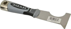 Hyde Tools - 2-1/2" Wide Stainless Steel Putty Knife - Stiff, Cushioned Grip Polypropylene Handle, 8" OAL - Americas Tooling