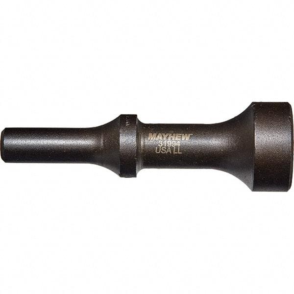 Mayhew - 1-1/4" Head Width, 4-1/4" OAL, Pneumatic Hammer - Round Drive, Round Shank, Steel - Americas Tooling