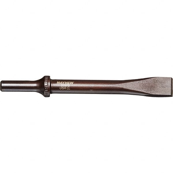 Mayhew - 5/8" Head Width, 6-1/2" OAL, Rivet Cutter Chisel - Round Drive, Round Shank, Steel - Americas Tooling