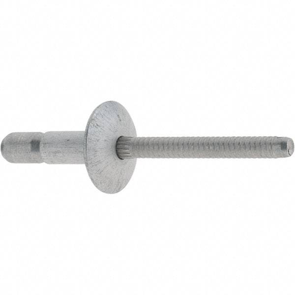 Marson - Truss Head Aluminum Structural Blind Rivet - Aluminum Mandrel, 0.062" to 0.27" Grip, 0.53" Head Diam, 0.191" to 0.201" Hole Diam, 0.415" Length Under Head, 3/16" Body Diam - Americas Tooling