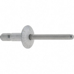 Marson - Truss Head Aluminum Structural Blind Rivet - Aluminum Mandrel, 0.062" to 0.27" Grip, 0.53" Head Diam, 0.191" to 0.201" Hole Diam, 0.415" Length Under Head, 3/16" Body Diam - Americas Tooling