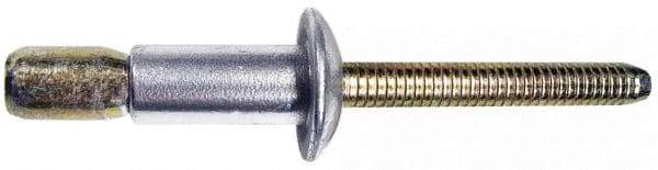 Marson - Protruding Head Stainless Steel Structural Blind Rivet - Stainless Steel Mandrel, 0.08" to 3/8" Grip, 0.53" Head Diam, 0.261" to 0.272" Hole Diam, 0.56" Length Under Head, 1/4" Body Diam - Americas Tooling