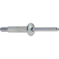 Marson - Protruding Head Steel Structural Blind Rivet - Steel Mandrel, 5/8" to 7/8" Grip, 0.49 to 0.53" Head Diam, 0.261" to 0.272" Hole Diam, 1/4" Body Diam - Americas Tooling